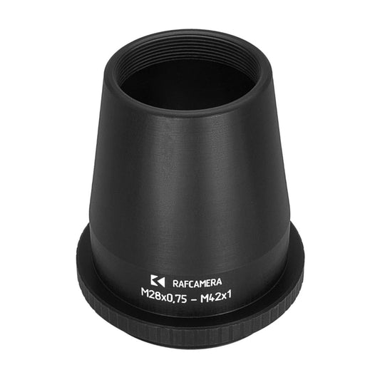 M28x0.75 female to M42x1 male thread adapter, cone