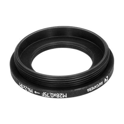 M28x0.75 female to M42x1 male thread adapter