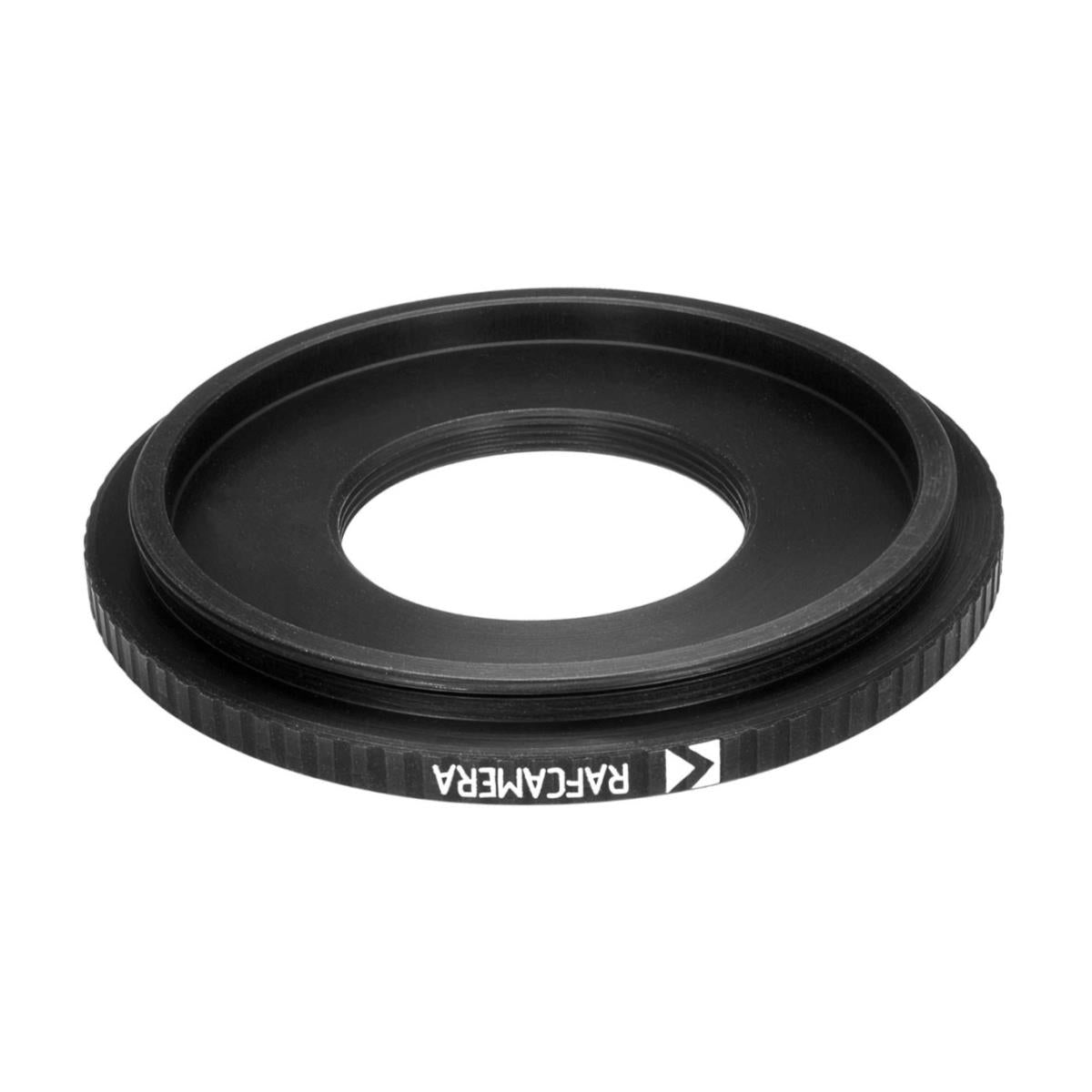 M55x0.75 male to M28x0.75 female thread adapter (55mm to 28mm step-down ring)