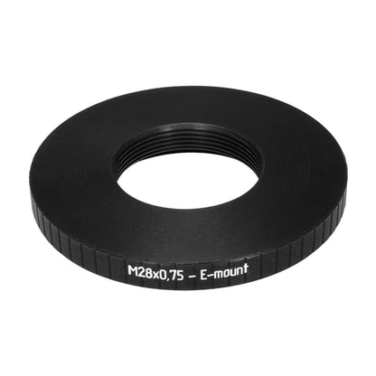 M28x0.75 female thread to Sony E-mount camera adapter