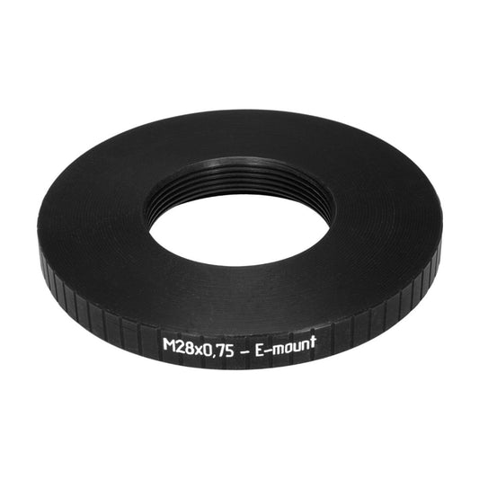 M28x0.75 female thread to Sony E-mount camera adapter