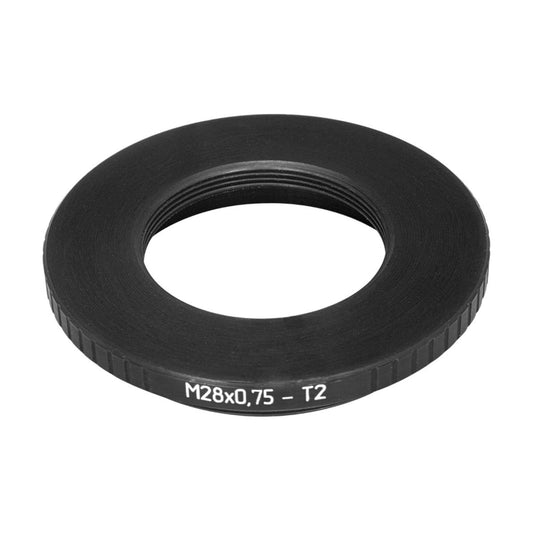 M28x0.75 female to M42x0.75 (T2) male thread adapter