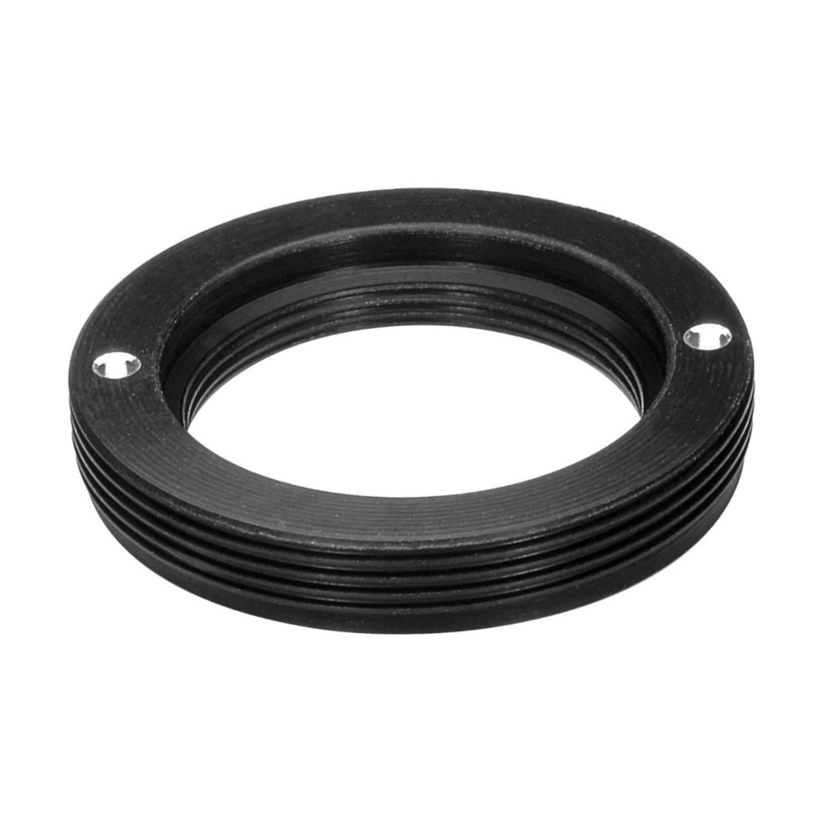M28x0.75 male to M19x0.75 female thread adapter, flangeless, black