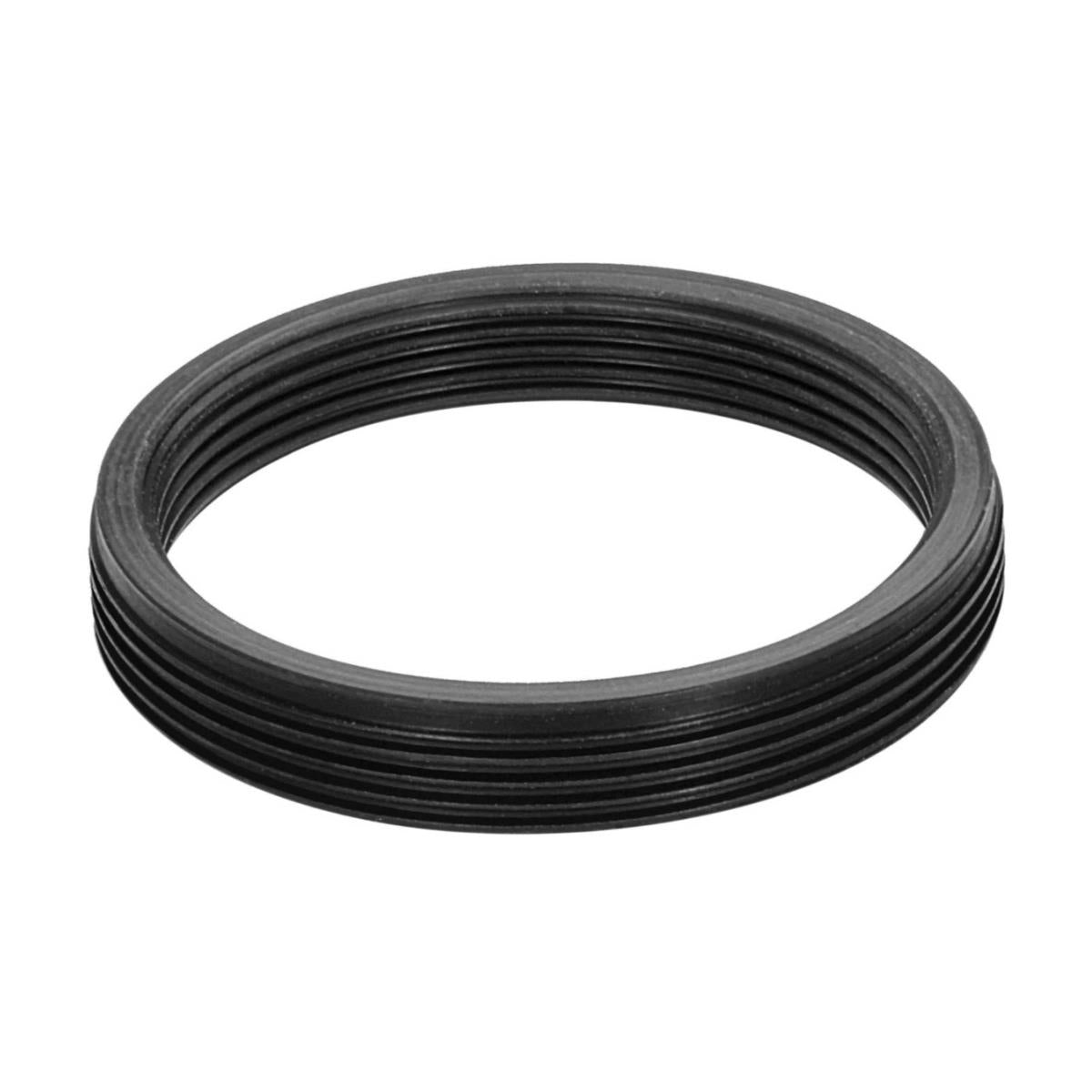 M28x0.75 male to M24x0.75 female thread adapter, flangeless, black