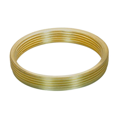 M28x0.75 male to M25x0.75 female thread adapter, flangeless, bronze