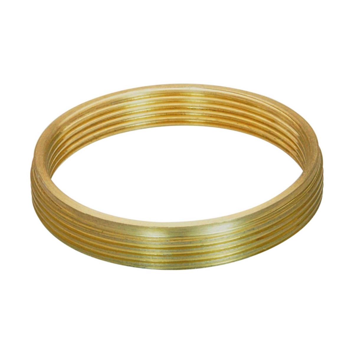 M28x0.75 male to M25x0.75 female thread adapter, flangeless, bronze