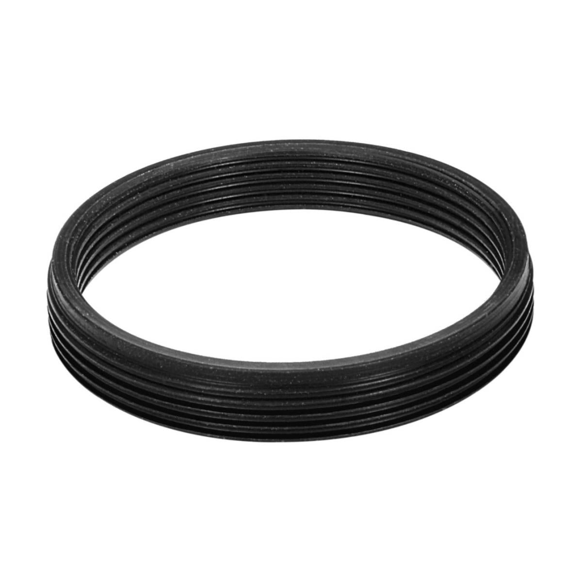 M28x0.75 male to M25x0.75 female thread adapter, flangeless, black