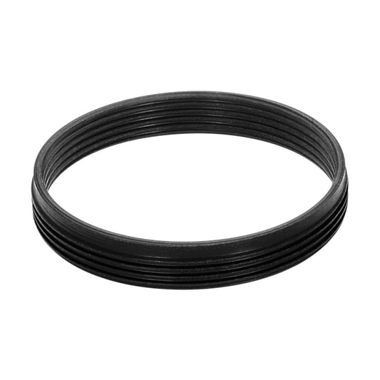 M28x0.75 male to M26x0.75 (0.7) female thread adapter, flangeless, black