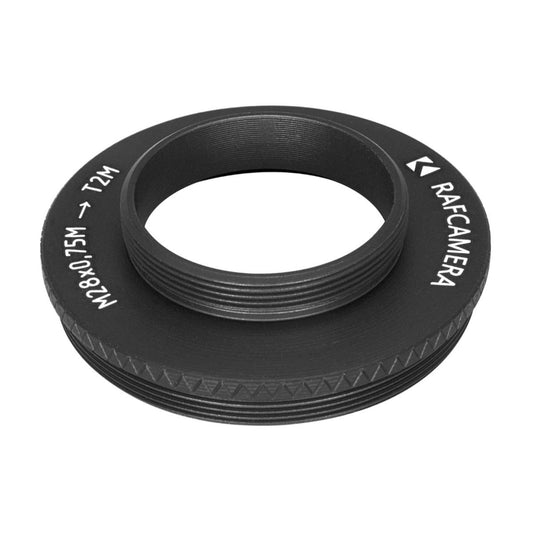M28x0.75 male to M42x0.75 (T2) male thread adapter