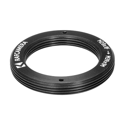 M28x1 female to M39x1 (LTM) male thread adapter, flangeless