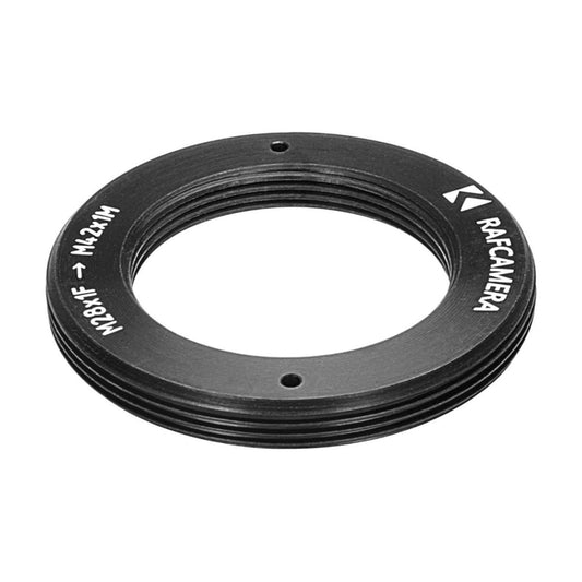 M28x1 female to M42x1 male thread adapter, flangeless