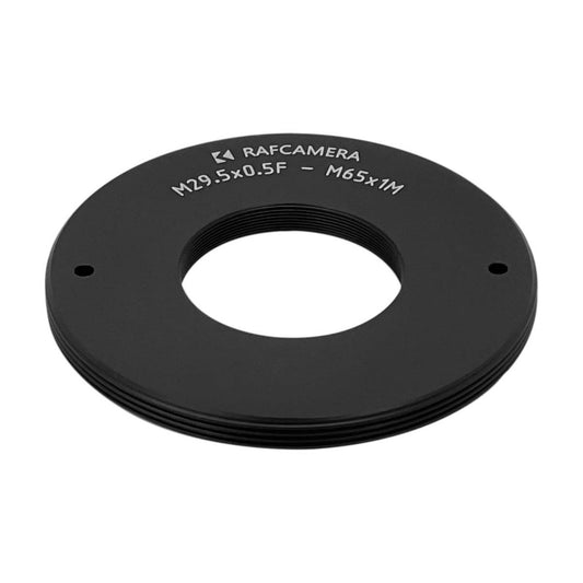 M29.5x0.5 female to M65x1 male thread adapter