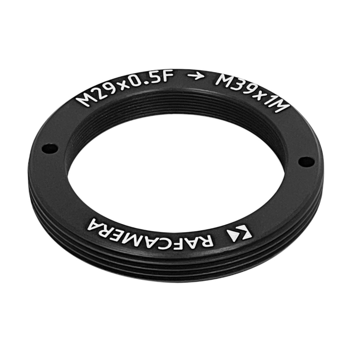 M29x0.5 female to M39x1 male thread adapter, flangeless
