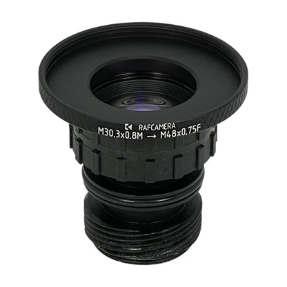 M30.3x0.8 male to M48x0.75 female thread adapter for Envis lens