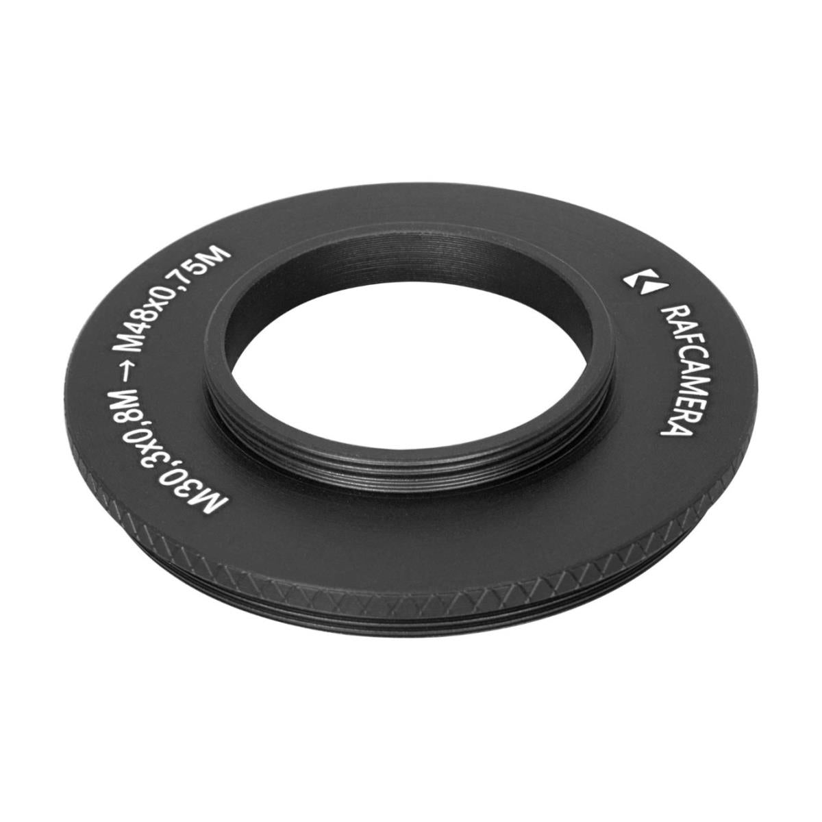 M30.3x0.8 male to M48x0.75 male thread adapter