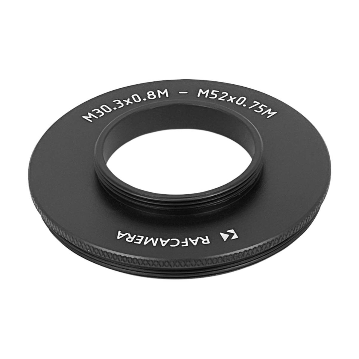 M30.3x0.8 male to M52x0.75 male thread adapter