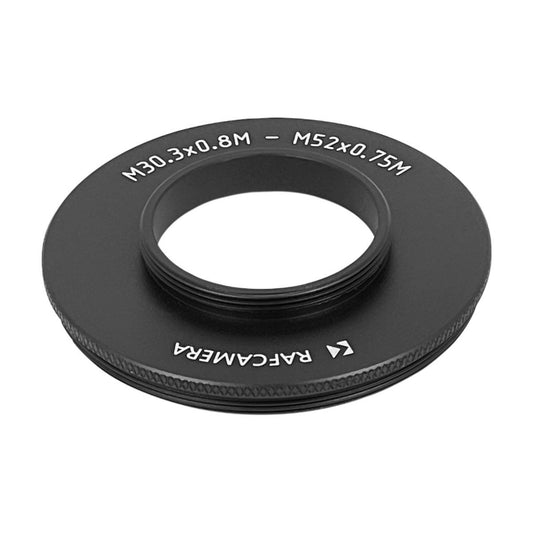 M30.3x0.8 male to M52x0.75 male thread adapter