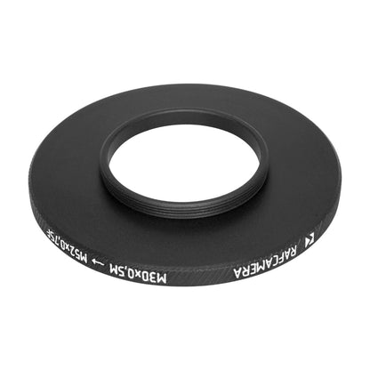 M30x0.5 male to M52x0.75 female thread adapter for Angenieux 32mm Type S2 lens