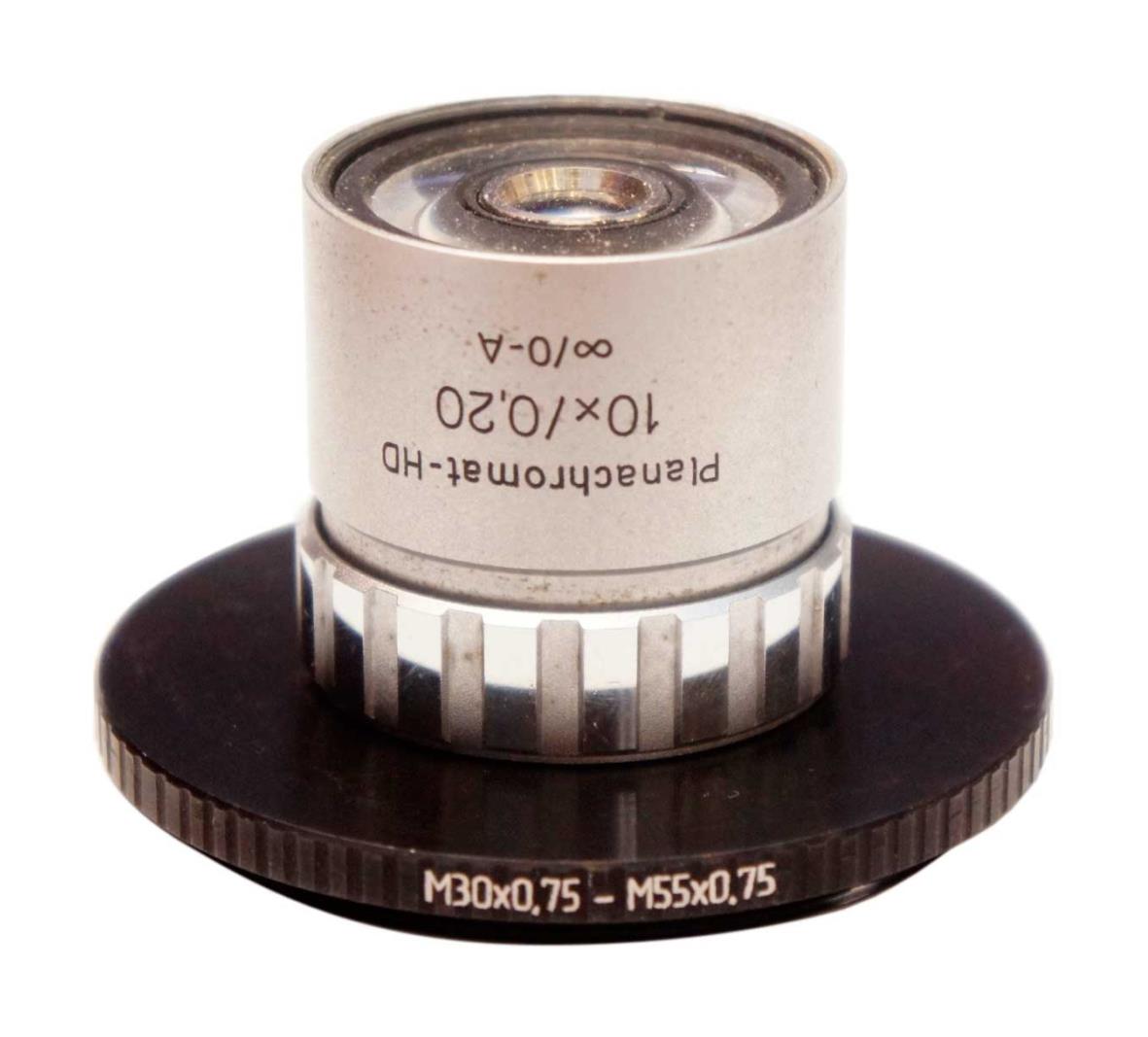 M55x0.75 male to M30x0.75 female thread adapter (55mm to 30mm step-down ring)