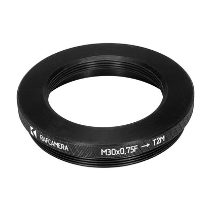M30x0.75 female to T2 male thread adapter