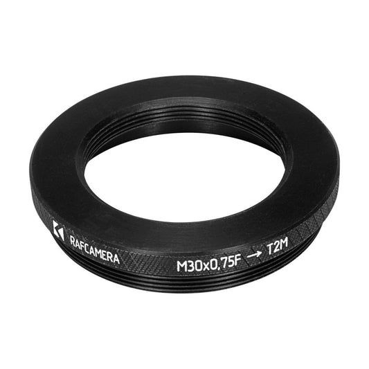 M30x0.75 female to T2 male thread adapter