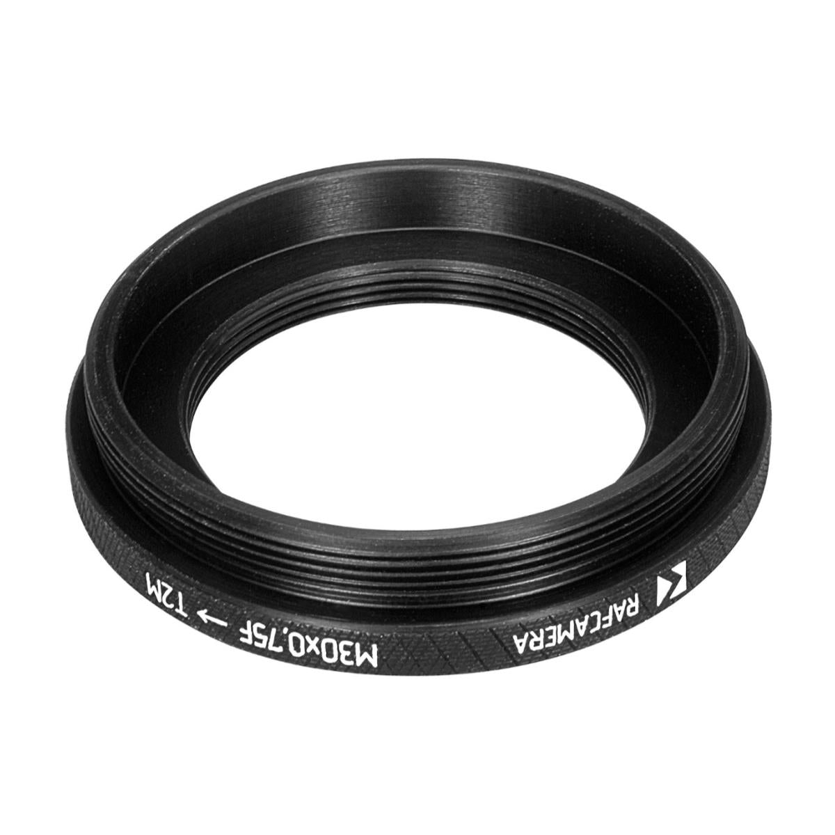 M30x0.75 female to T2 male thread adapter