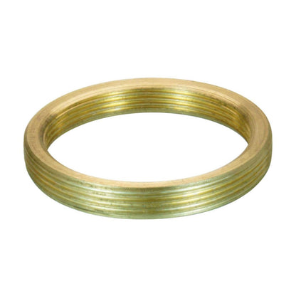 M30x0.75 male to M25x0.75 female thread adapter, flangeless, bronze