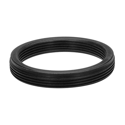 M30x0.75 male to M25x0.75 female thread adapter, flangeless, black