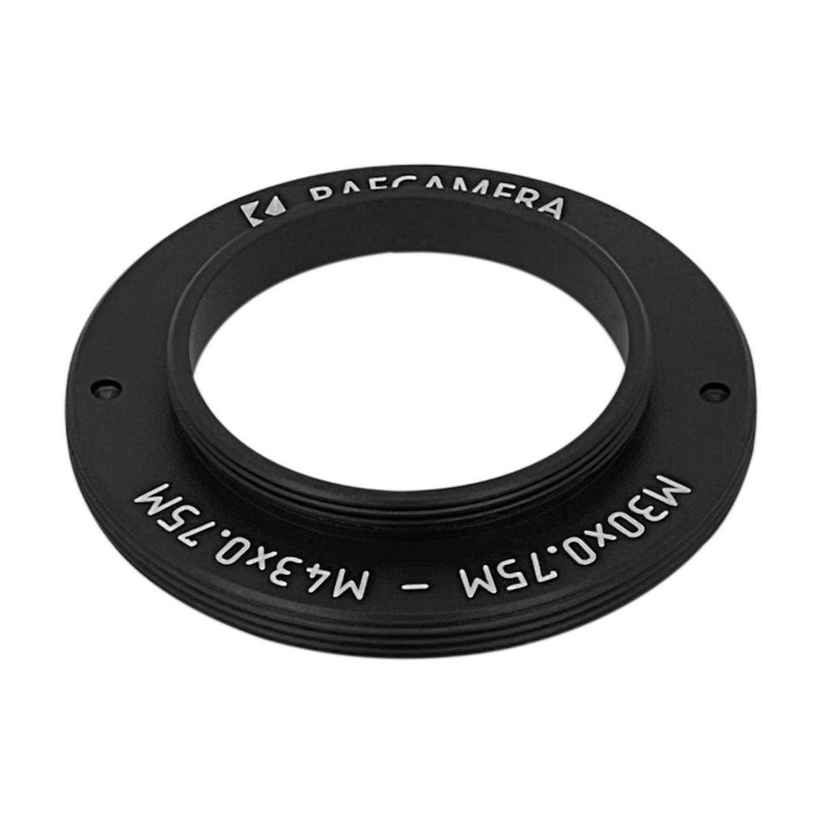 M30x0.75 male to M43x0.75 male thread adapter