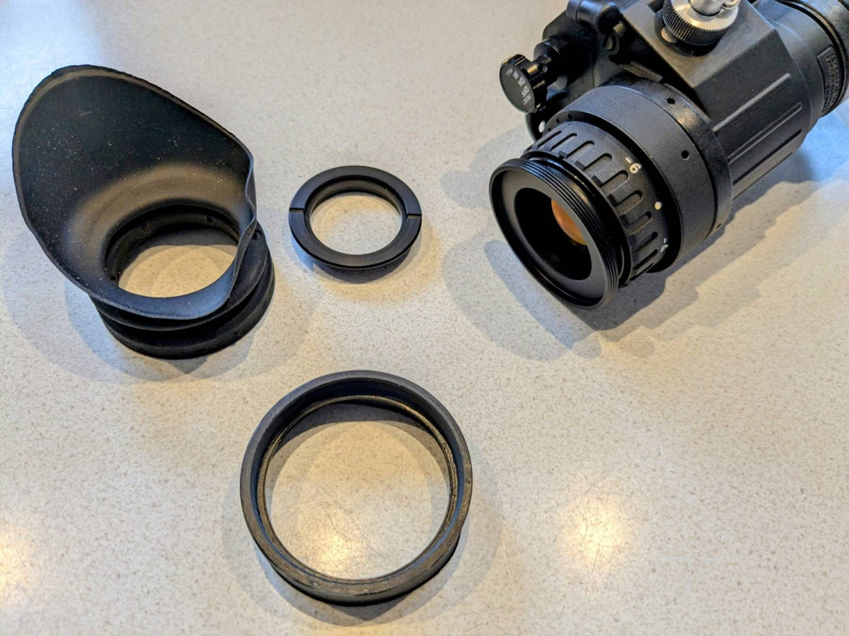 M30x0.75 male to M43x0.75 male thread adapter