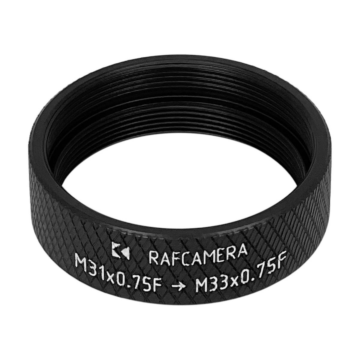 M31x0.75 female to M33x0.75 female thread adapter