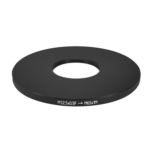 M32.5x0.5 female to M65x1 male thread adapter for Copal #0 shutter, wide