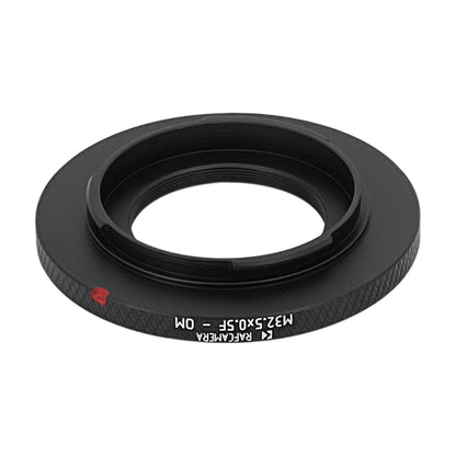 M32.5x0.5 female thread to Olympus OM camera mount adapter