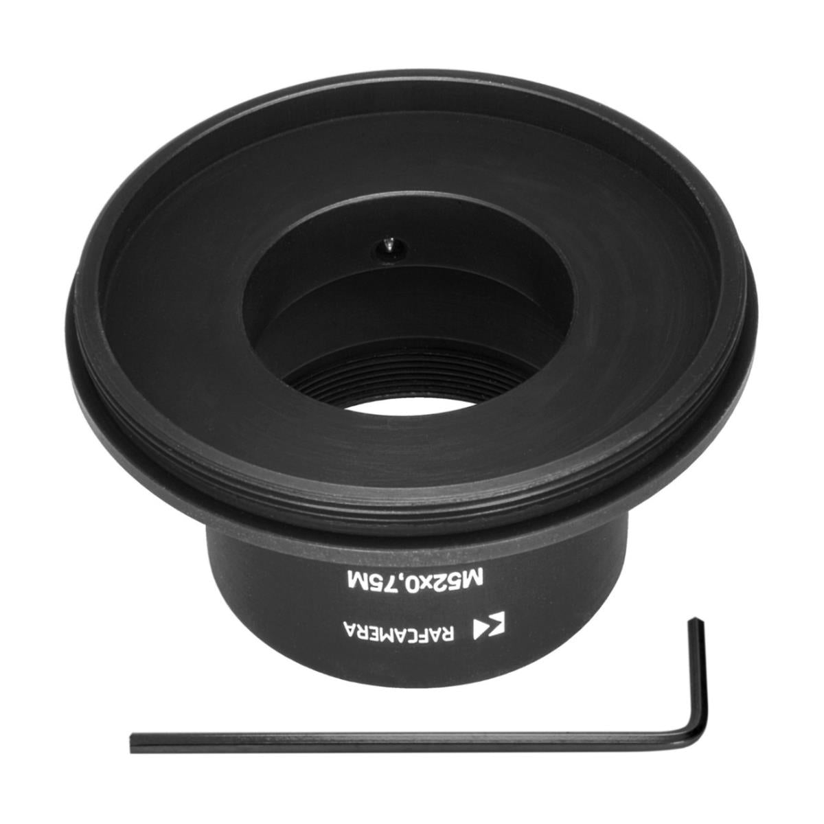 M52x0.75 male to M32x0.5 female thread adapter for Iscorama S8/2x