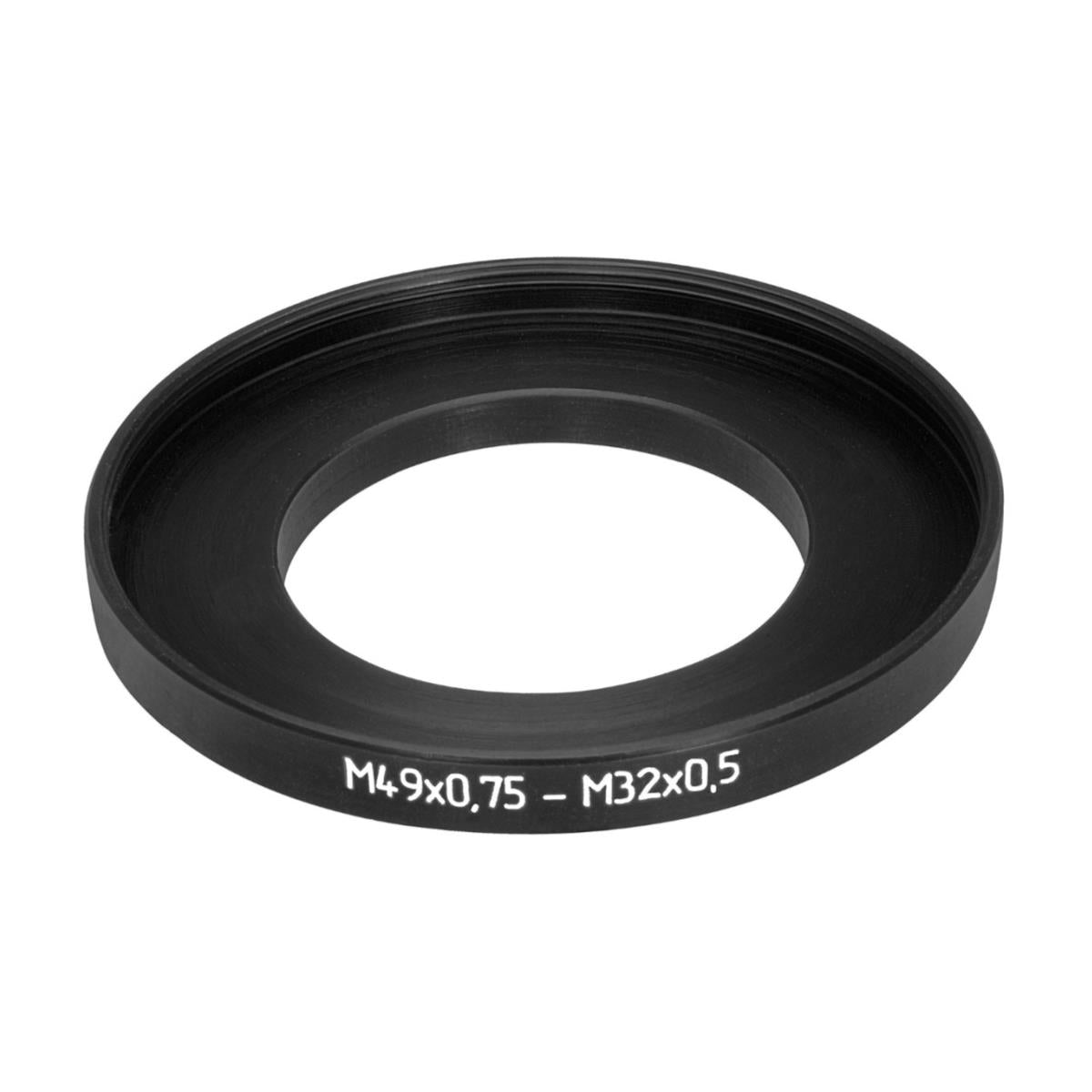 M32x0.5 male to M49x0.75 female thread adapter (step-up ring) for Kern Switar
