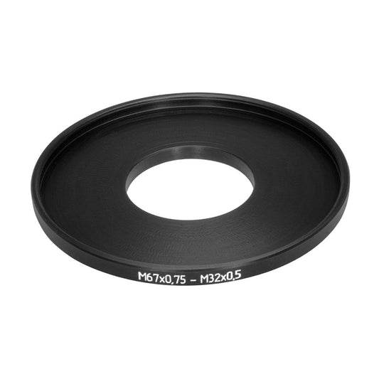 M32x0.5 male to M67x0.75 female thread adapter (step-up ring) for Kern Switar