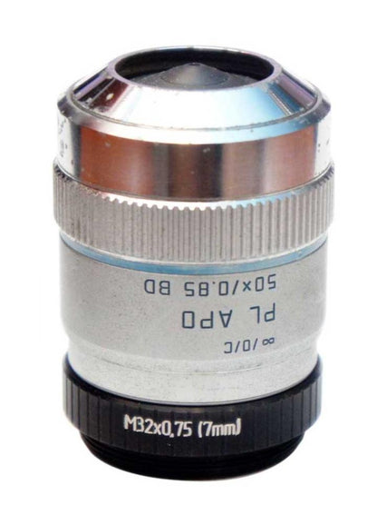 7mm extender for M32x0.75 microscope objectives, black