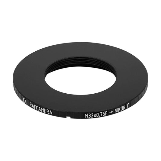 M32x0.75 female thread to Nikon F camera mount adapter