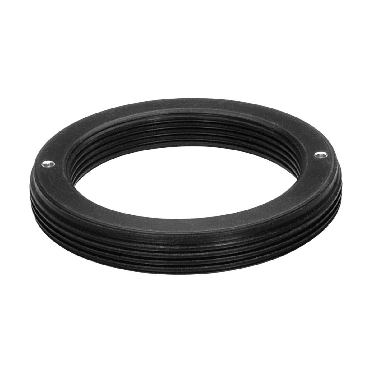 M32x0.75 male to M24x0.75 female thread adapter, flangeless, black