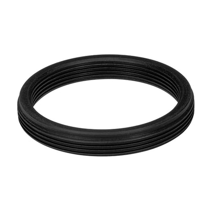 M32x0.75 male to M27x0.75 female thread adapter, flangeless, black