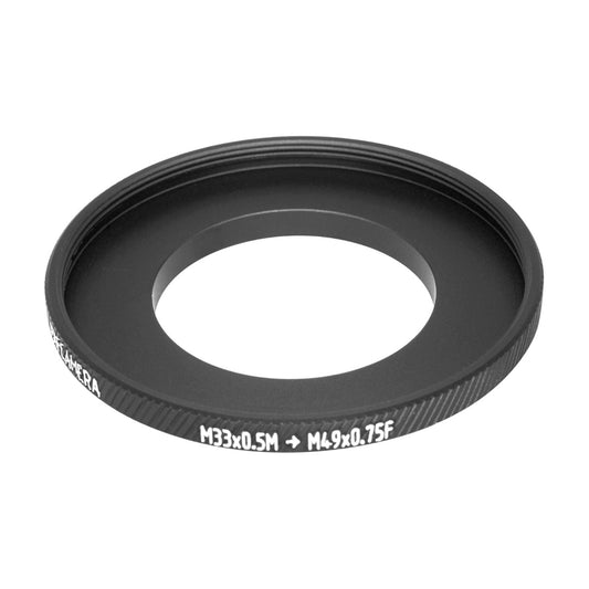 M33x0.5 male to M49x0.75 female filter adapter (step-up ring) for Kiev-16U lenses