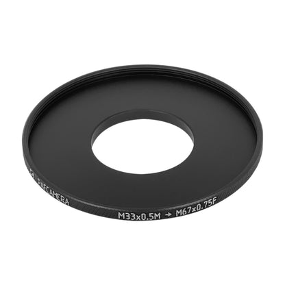 M33x0.5 male to M67x0.75 female filter step-up ring for Kiev-16U lenses