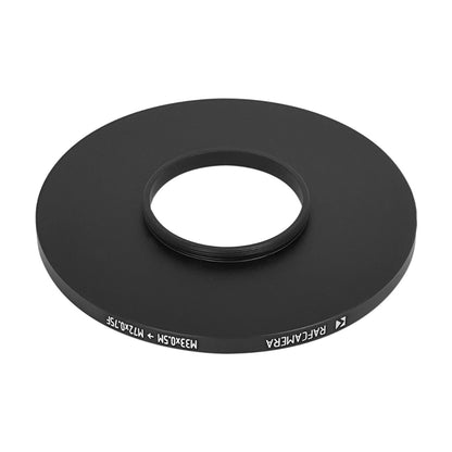 M33x0.5 male to M72x0.75 female filter step-up ring for Kiev-16U lenses