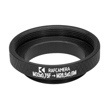M33x0.75 female to M28.5x0.6 male thread adapter