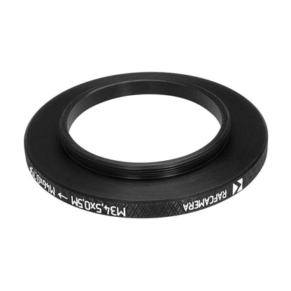 M34.5x0.5 male to M46x0.75 female thread adapter (step-up ring) for El-Nikkors