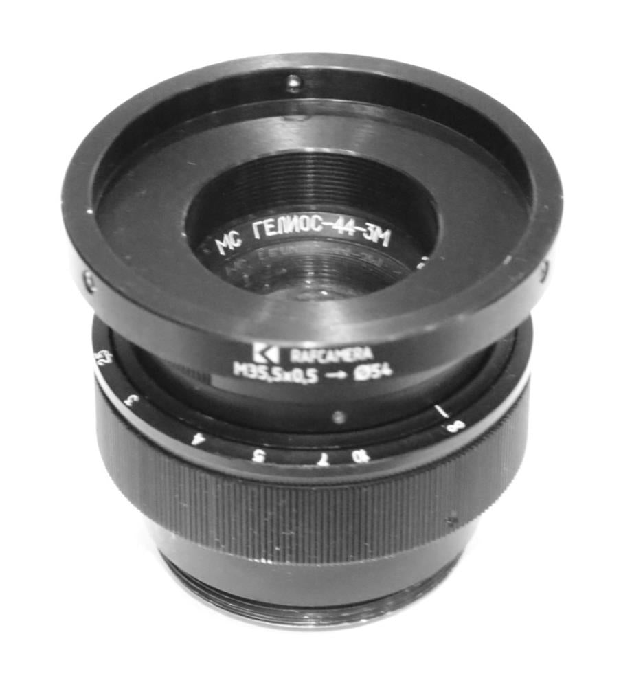54mm clamp to M35.5x0.5 male thread adapter for Helios-44-3M