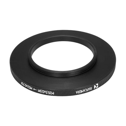 M35.5x0.5 male to M52x0.75 female thread adapter (35.5mm to 52mm step-up ring)
