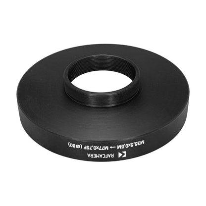 M35.5x0.5 male to M77x0.75 female thread adapter (step-up ring) for Helios-44-3M