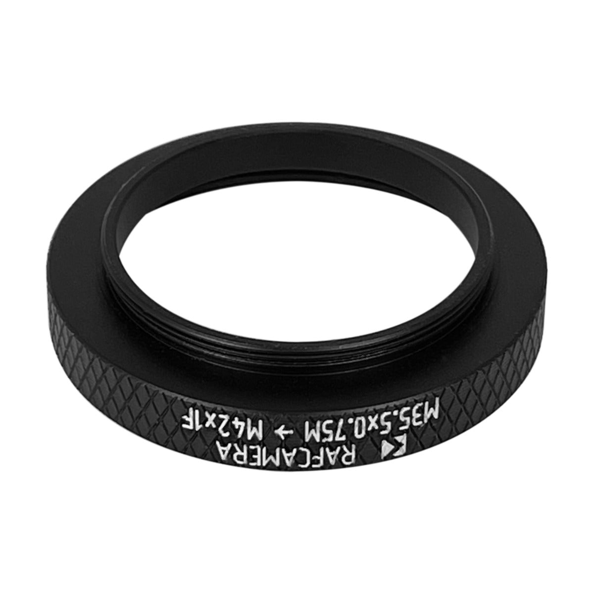 M35.5x0.75 male to M42x1 female thread adapter