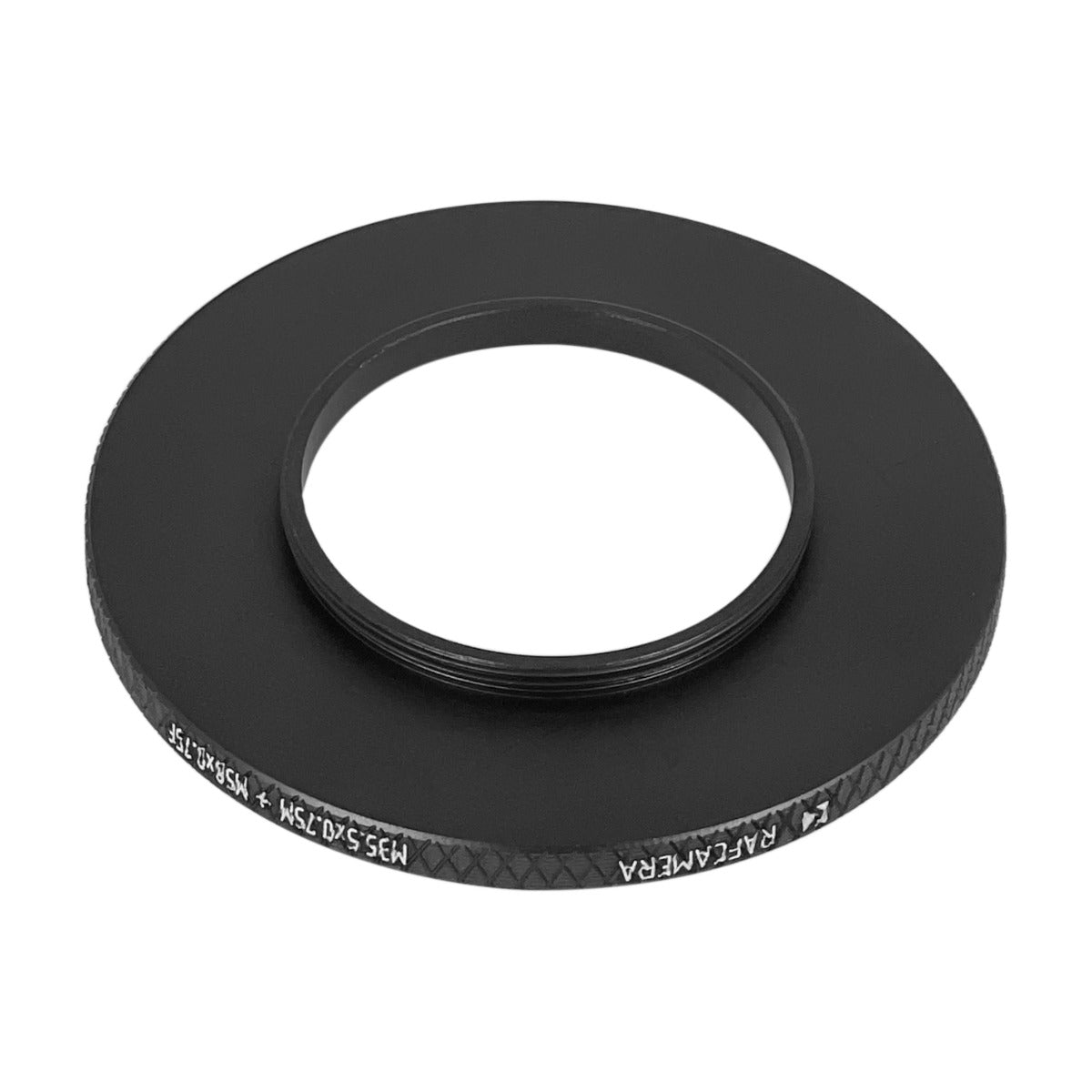 M35.5x0.75 male to M58x0.75 female thread adapter (35.5mm to 58mm step-up ring)